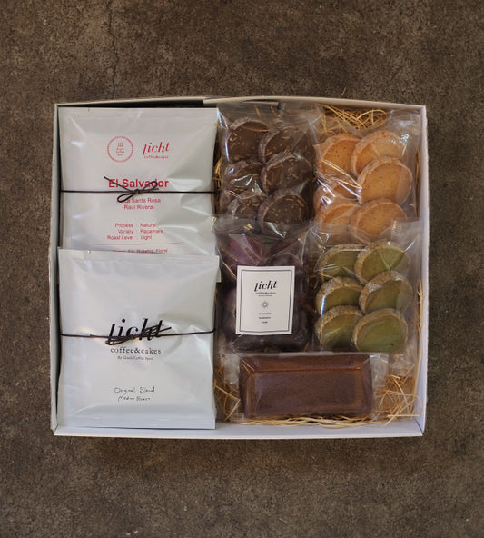 【 licht 】gift box E　コーヒーバック×8　焼菓子×5