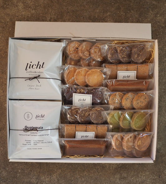 【 licht 】gift box  A  コーヒーバッグ×12　焼菓子×12